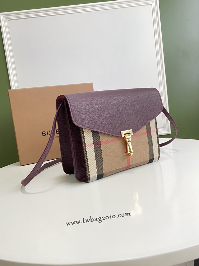 Burberry專門店新款格紋斜背包 巴寶莉女士斜挎肩背包 yxb1129